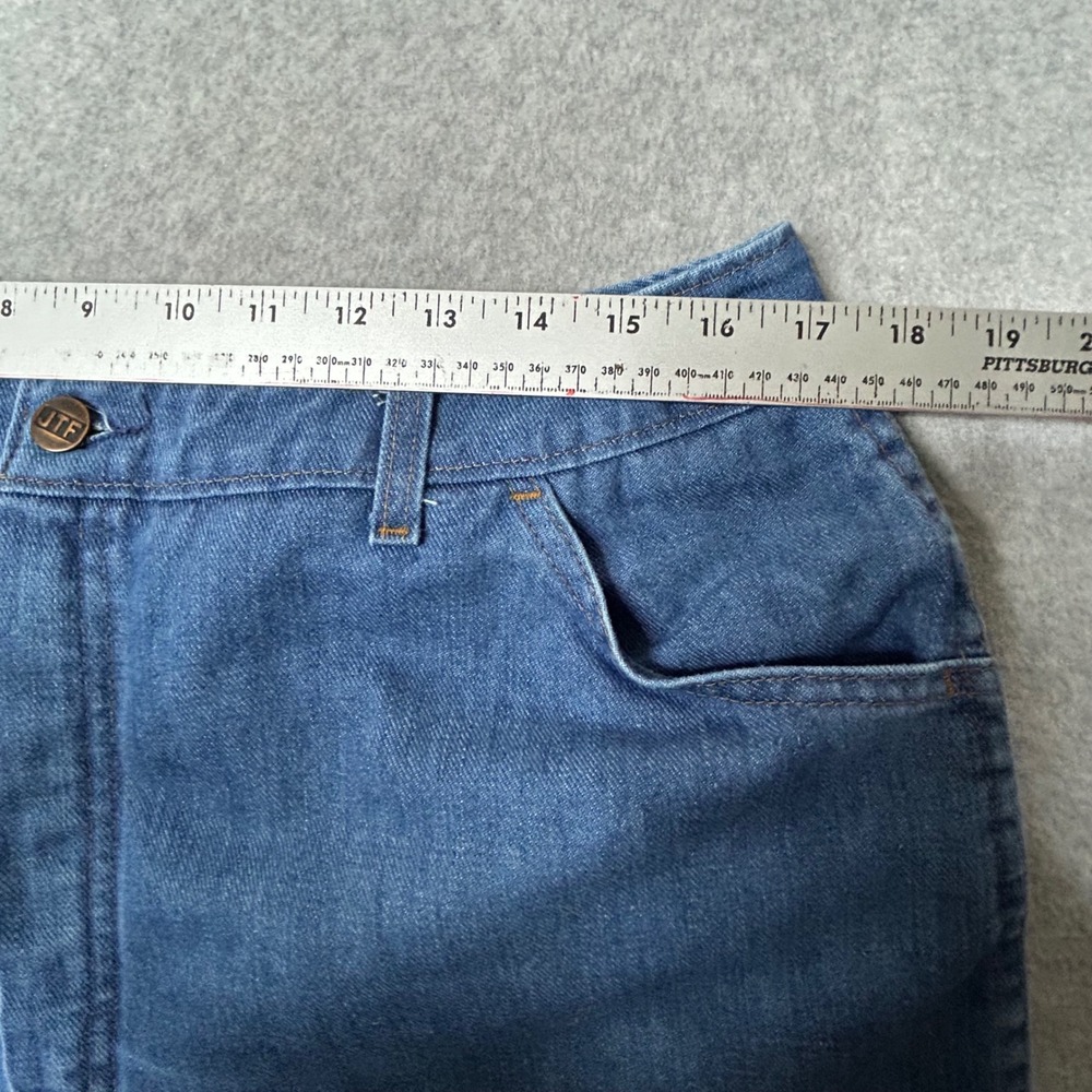 VTG Sears Jeans That Fit 20 Tall Regular‎ High Rise Blue Denim Straight Leg 70s - Picture 5 of 10